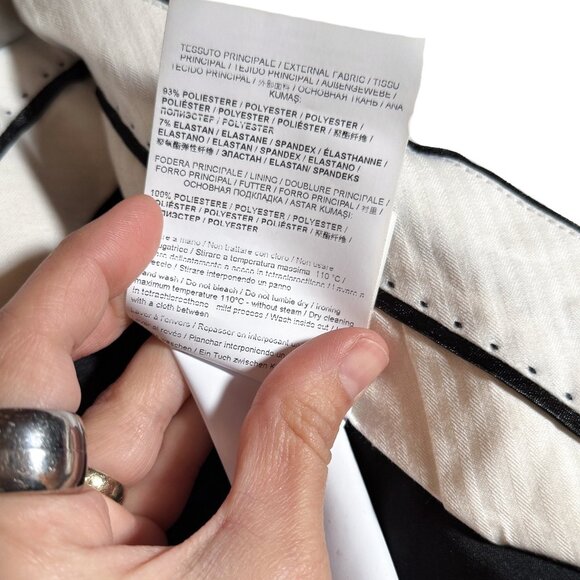 Versace Jeans Black Cady Stretch Trousers - Picture 10 of 10